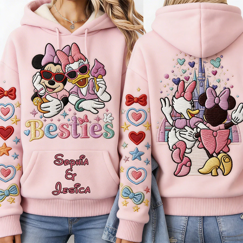 MkMo Magic Mouse Besties Forever - Personalized All Over Shirt - Gift For Her, Movie Fans NL122