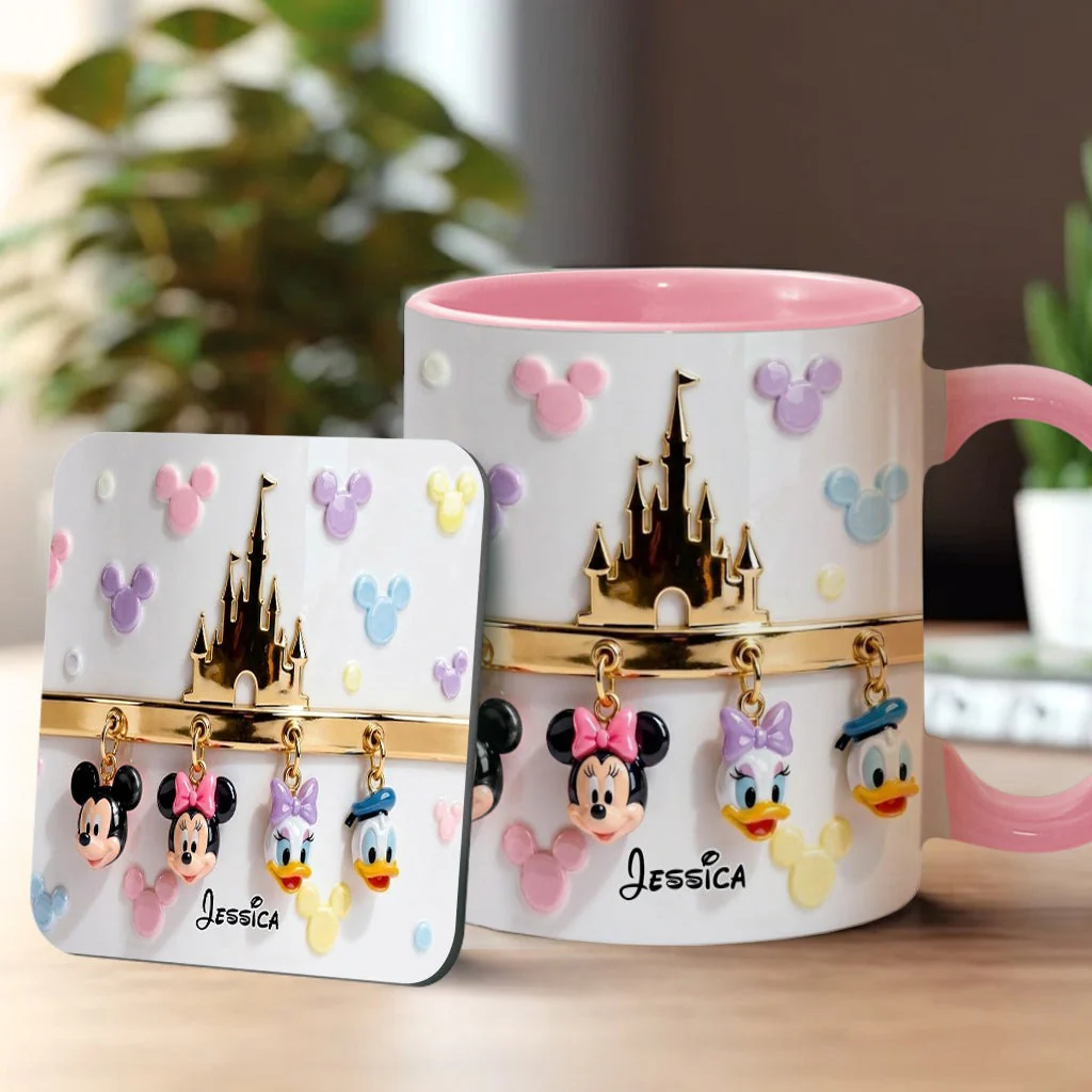 MkMo Magic Mouse Castle - Personalized Accent Mug - Gift For Movie Fans NL122 - Image 2