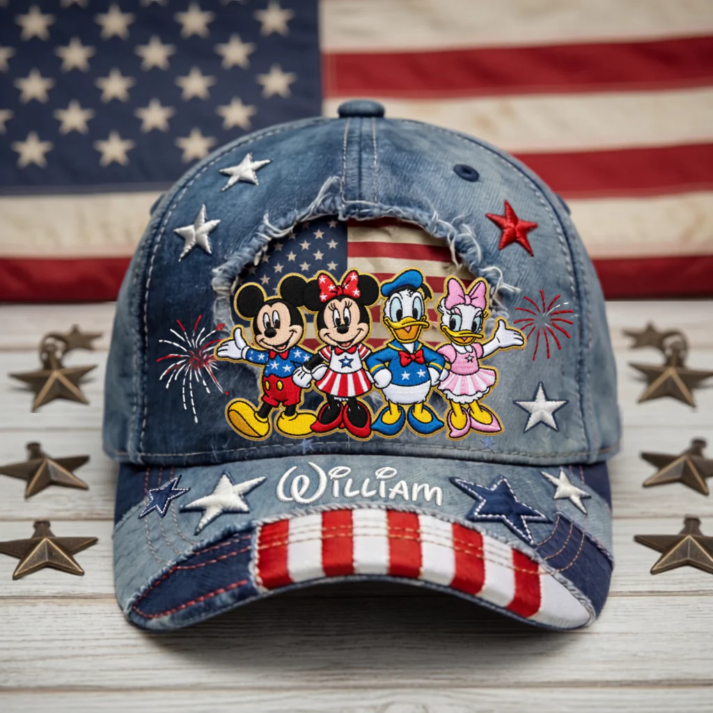 MkMo Magic Mouse Celebrate 250 Years Of America - Personalized Classic Cap - Gift For Patriots HH01