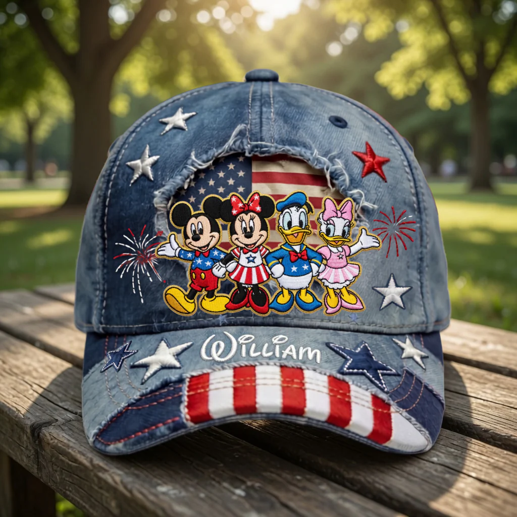 MkMo Magic Mouse Celebrate 250 Years Of America - Personalized Classic Cap - Gift For Patriots HH01 - Image 2