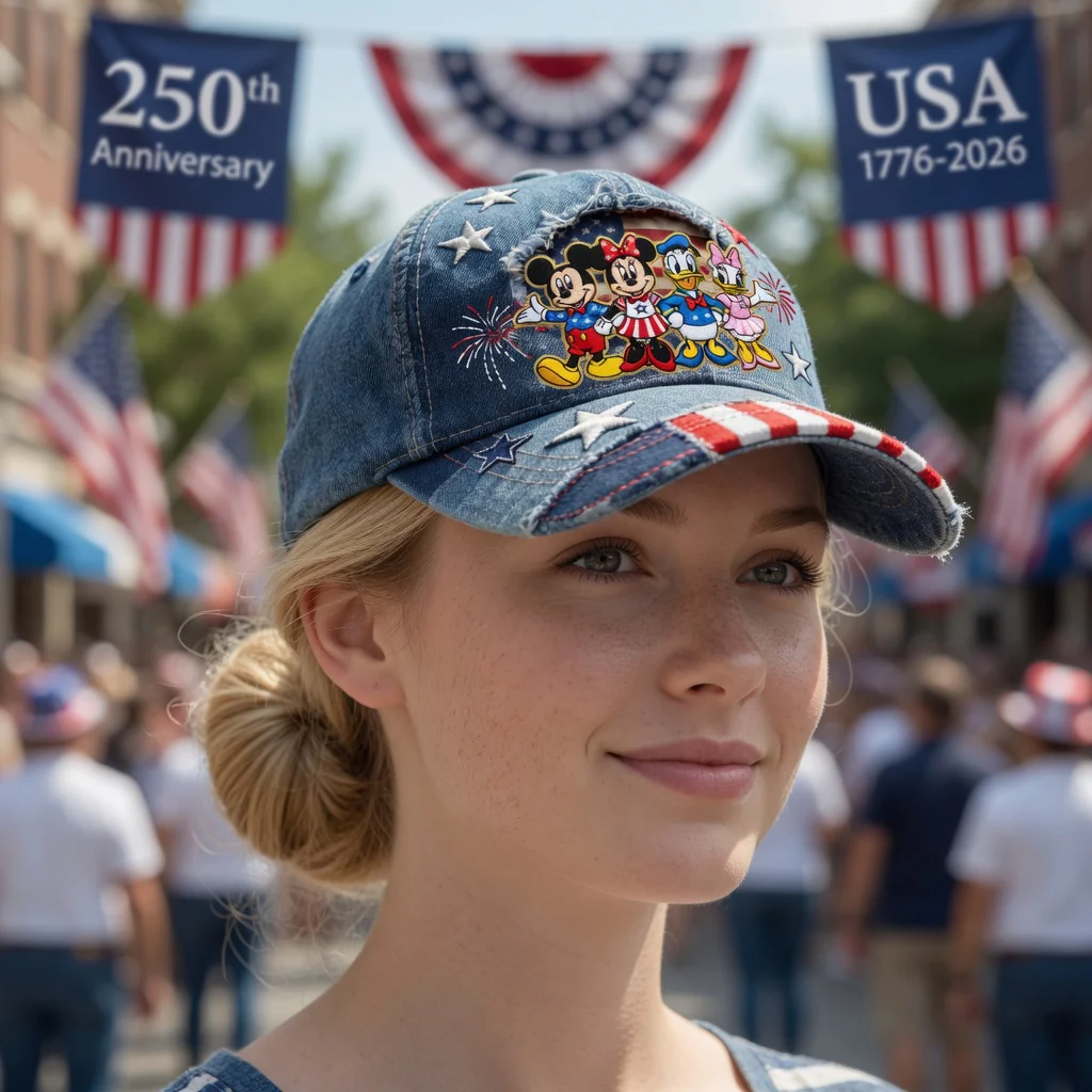 MkMo Magic Mouse Celebrate 250 Years Of America - Personalized Classic Cap - Gift For Patriots HH01 - Image 4
