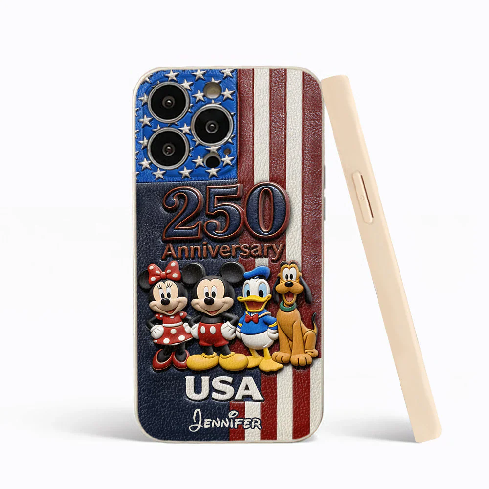 MkMo Magic Mouse Celebrate 250 Years Of America - Personalized Phone Case - Gift For Movie Fans, Patriots - Image 4