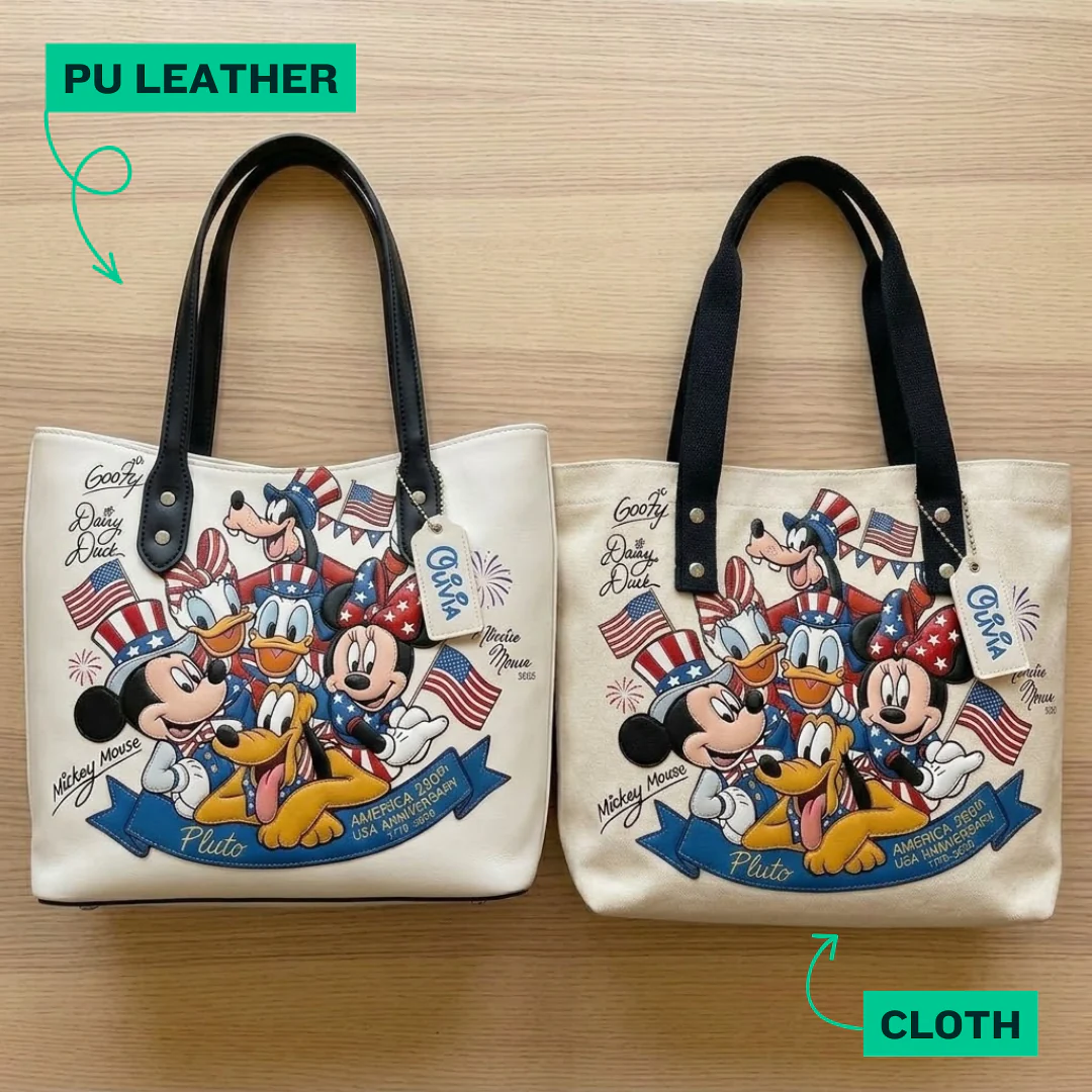 MkMo Magic Mouse Celebrate 250 Years Of America - Personalized Tote Bag - Gift For Patriots, Movie Fans - Image 2