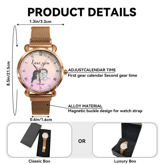 MkMo Magic Mouse Celebrate 250 Years Of America - Personalized Women Hand Watch - Gift For Movie Fans NL122 - Image 9
