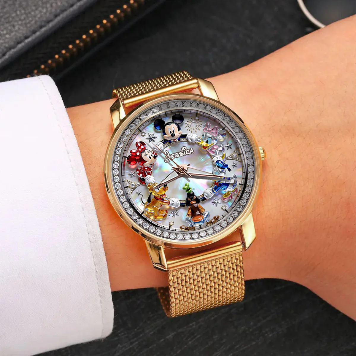MkMo Magic Mouse Celebrate 250 Years Of Freedom - Personalized Women Hand Watch - Gift For Her, Patriots, Movie Fans - Image 5