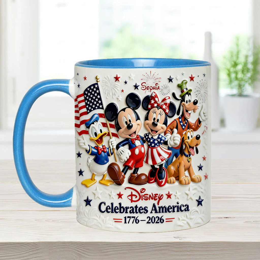 MkMo Magic Mouse Celebrate USA’s 250th Anniversary - Personalized Accent Mug HH01 - Image 10