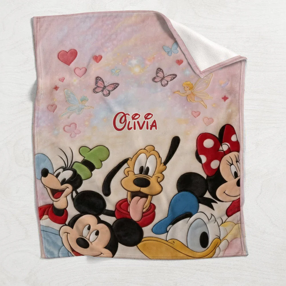 MkMo Magic Mouse Friends - Personalized Blanket - Gift For Movie Fans - Image 4