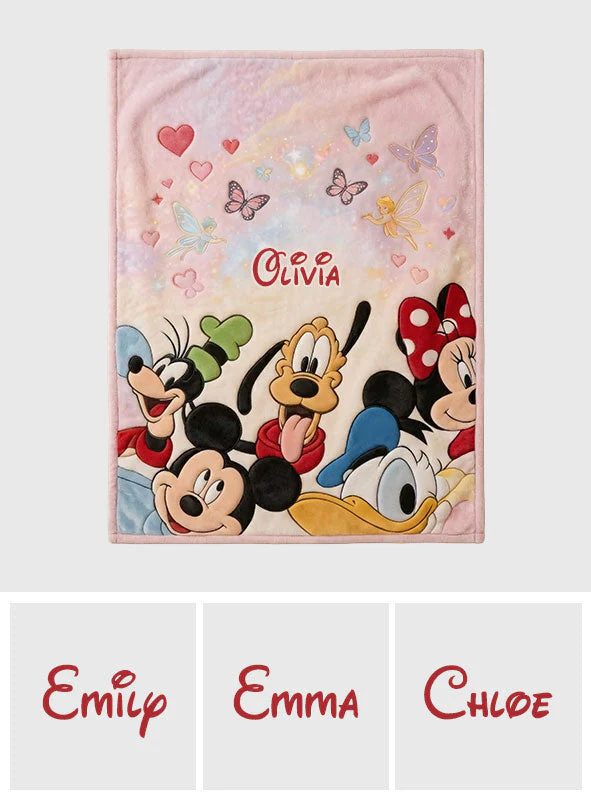MkMo Magic Mouse Friends - Personalized Blanket - Gift For Movie Fans - Image 7