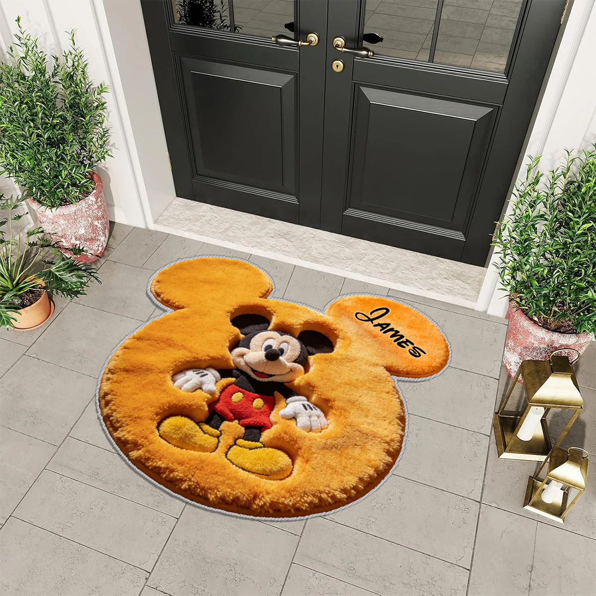 MkMo Magic Mouse Friends - Personalized Custom Shaped Doormat - Gift For Family, Movie Fans - Image 6