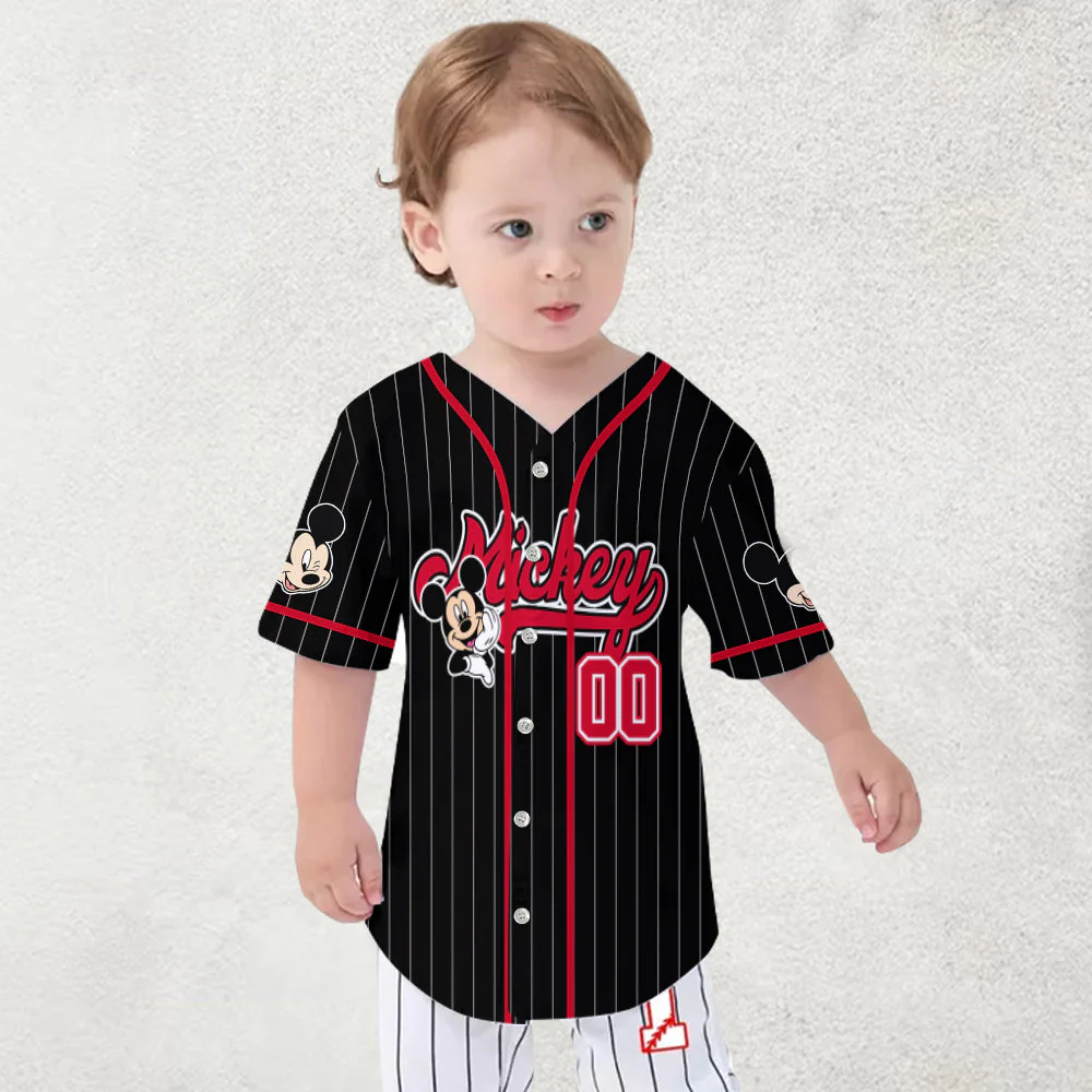 MkMo Magic Mouse Let’s Make Magic - Personalized Baseball Jersey - Gift For Movie Fans NL122 - Image 4