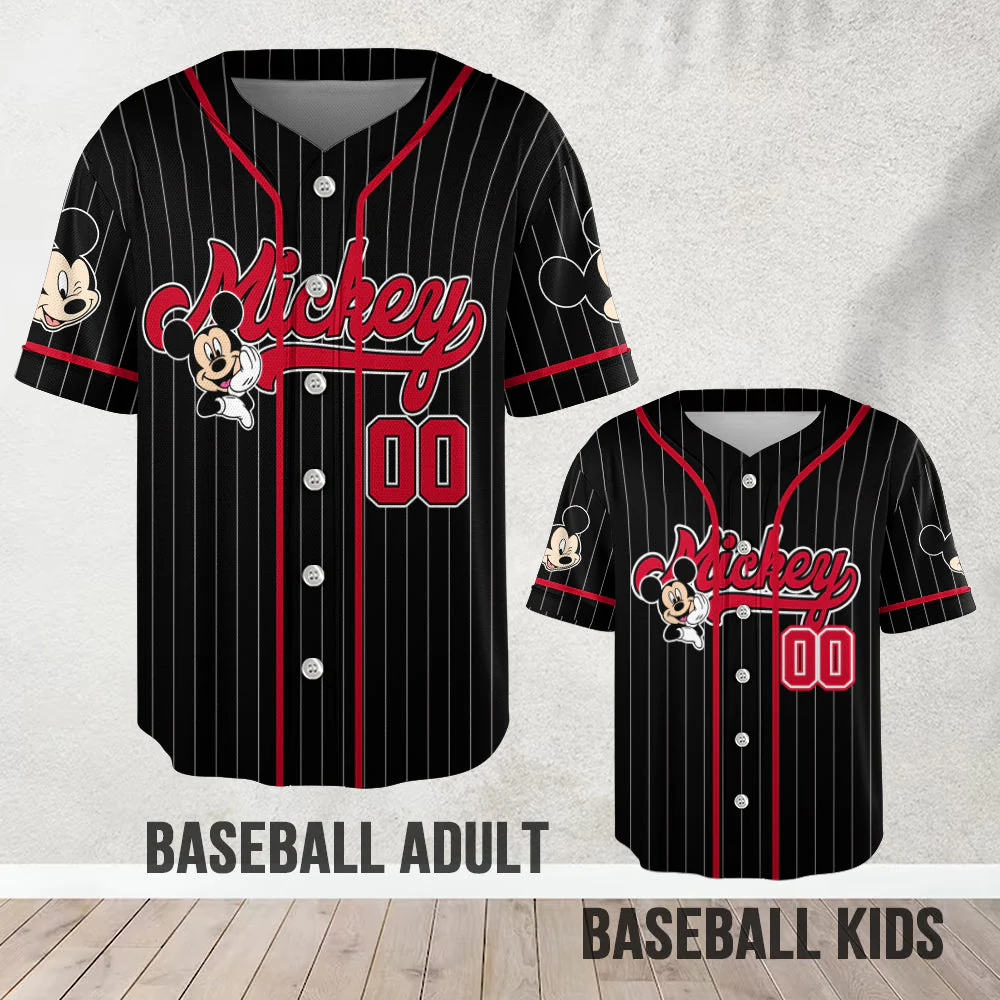 MkMo Magic Mouse Let’s Make Magic - Personalized Baseball Jersey - Gift For Movie Fans NL122 - Image 6