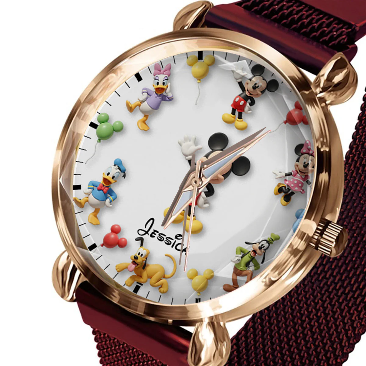 MkMo Magic Mouse Magical Moments - Personailzed Women Hand Watch - Gift For Her, Movie Fans NL122 - Image 2