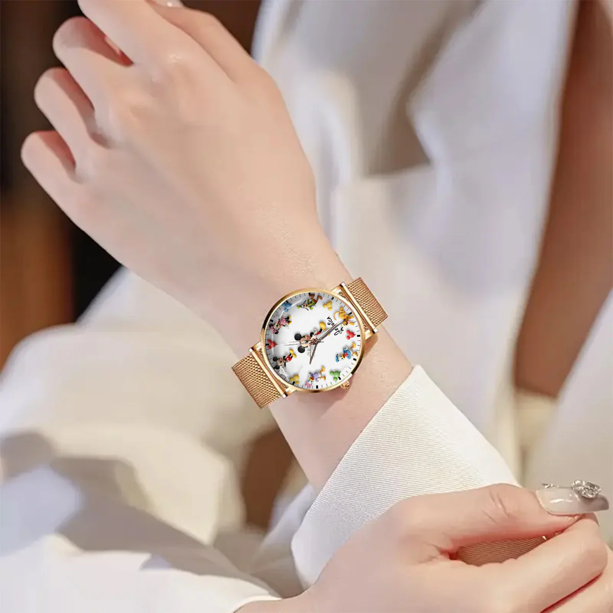 MkMo Magic Mouse Magical Moments - Personailzed Women Hand Watch - Gift For Her, Movie Fans NL122 - Image 4