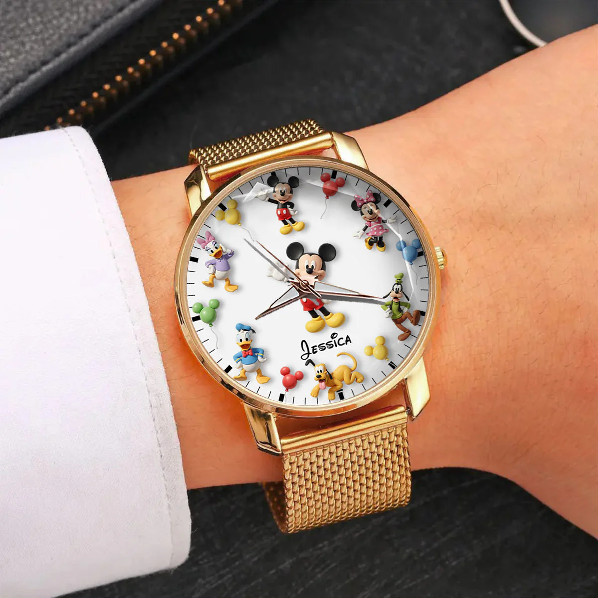 MkMo Magic Mouse Magical Moments - Personailzed Women Hand Watch - Gift For Her, Movie Fans NL122 - Image 5