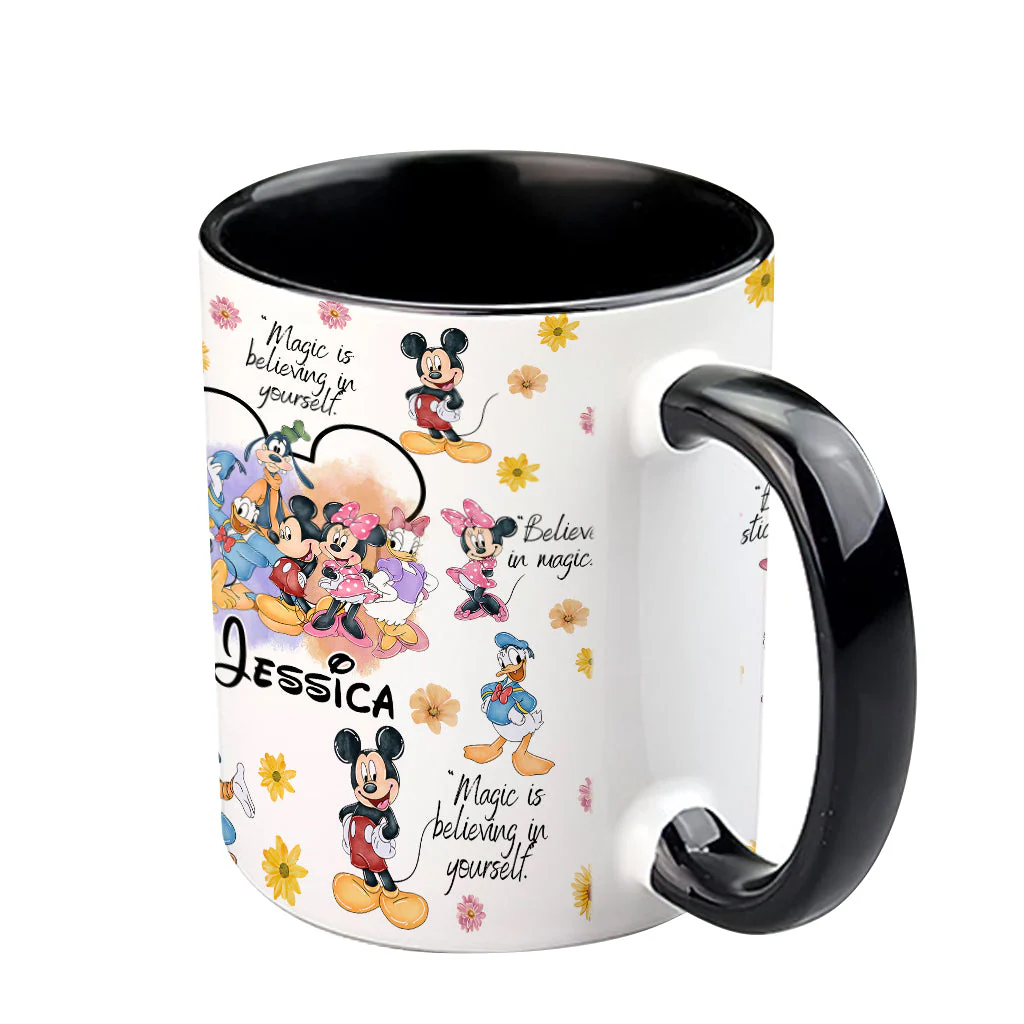 MkMo Magic Mouse Moments We Love - Personalized Accent Mug - Christmas Gift NA94 - Image 3