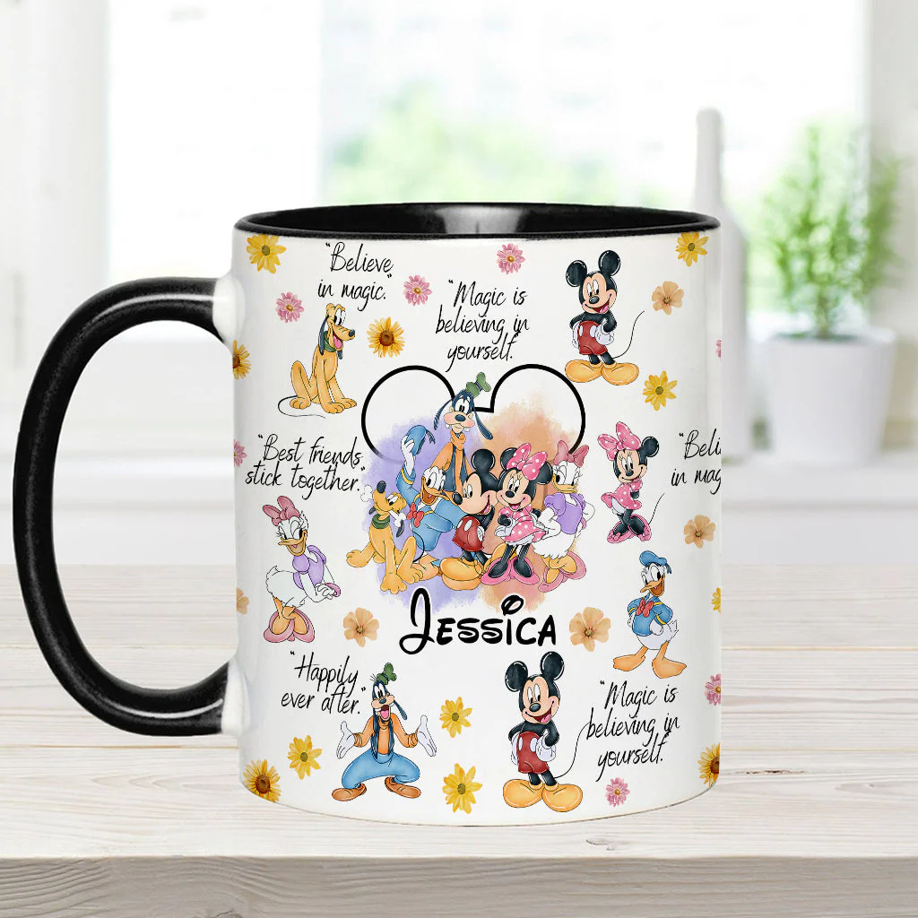 MkMo Magic Mouse Moments We Love - Personalized Accent Mug - Christmas Gift NA94 - Image 4