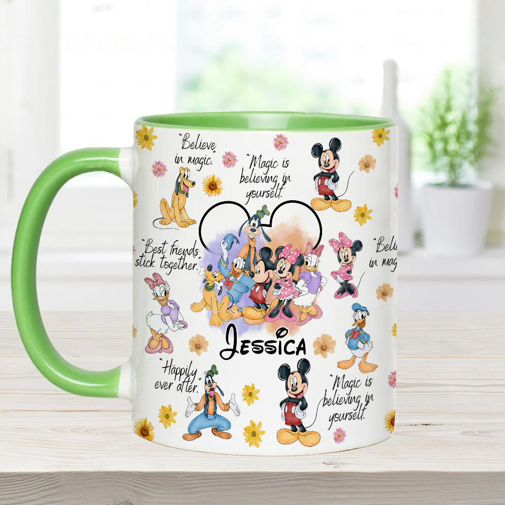 MkMo Magic Mouse Moments We Love - Personalized Accent Mug - Christmas Gift NA94 - Image 6