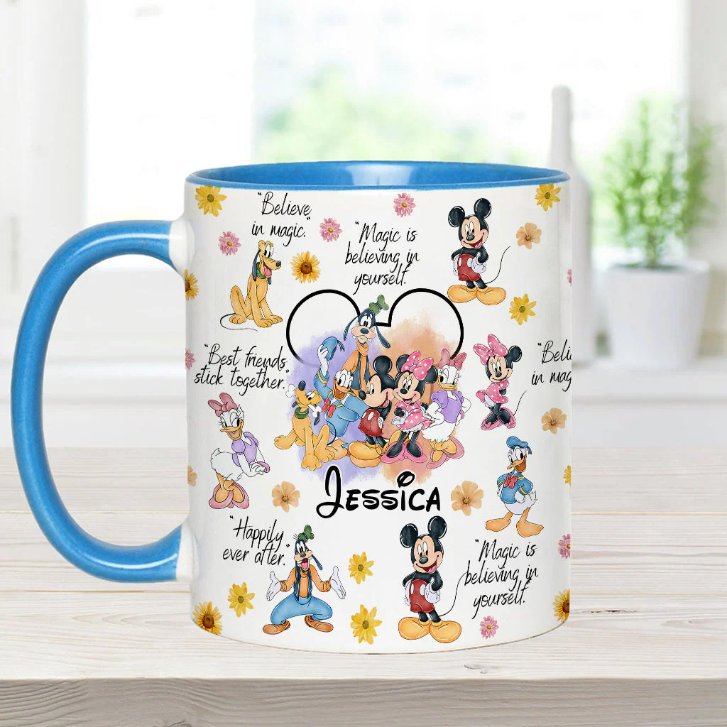 MkMo Magic Mouse Moments We Love - Personalized Accent Mug - Christmas Gift NA94 - Image 7