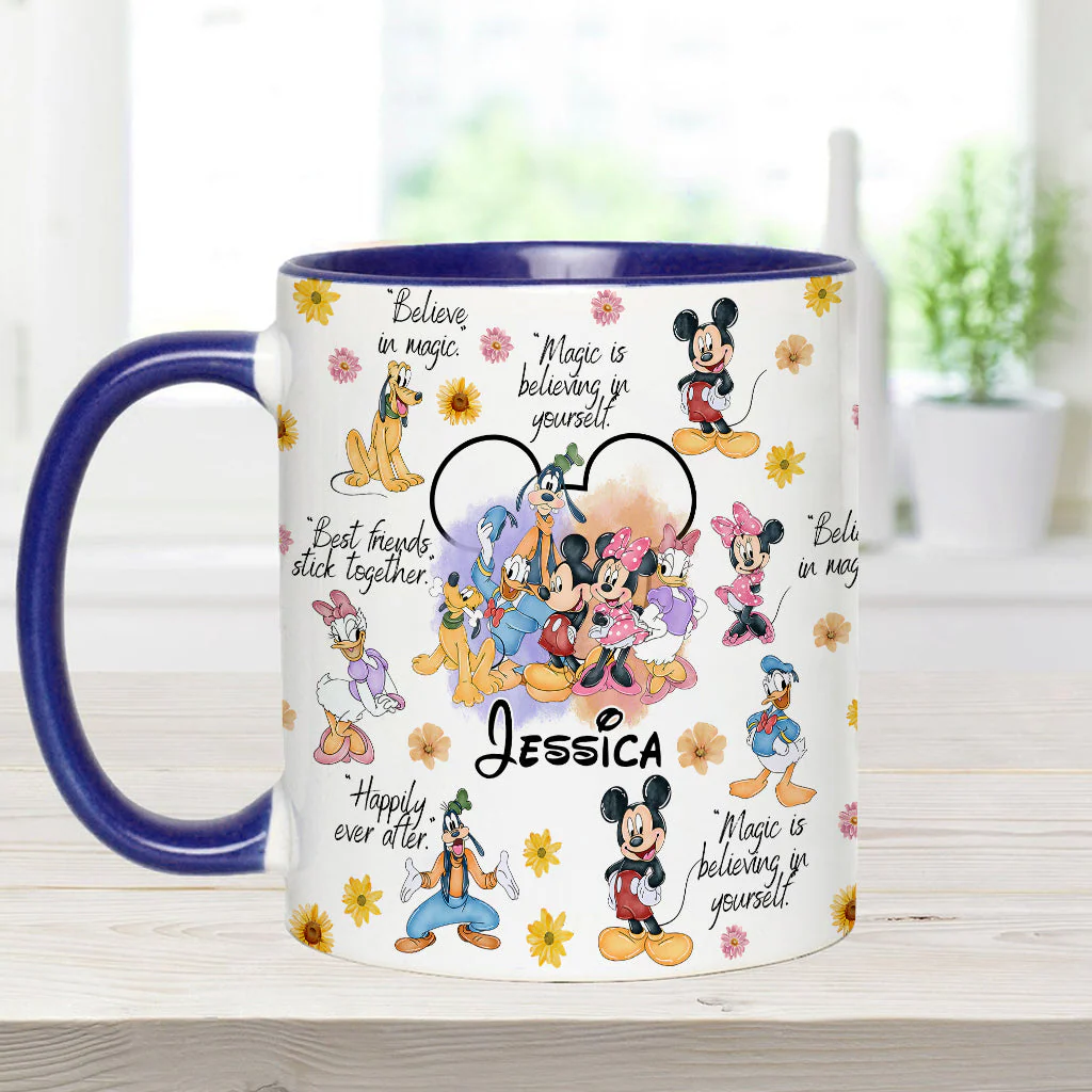 MkMo Magic Mouse Moments We Love - Personalized Accent Mug - Christmas Gift NA94 - Image 8