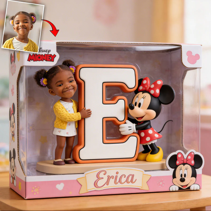 MkMo Magic Mouse With Alphabet - Personalized Acrylic Plaque - Gift For Kids, Movie Fans HH01 - Image 2