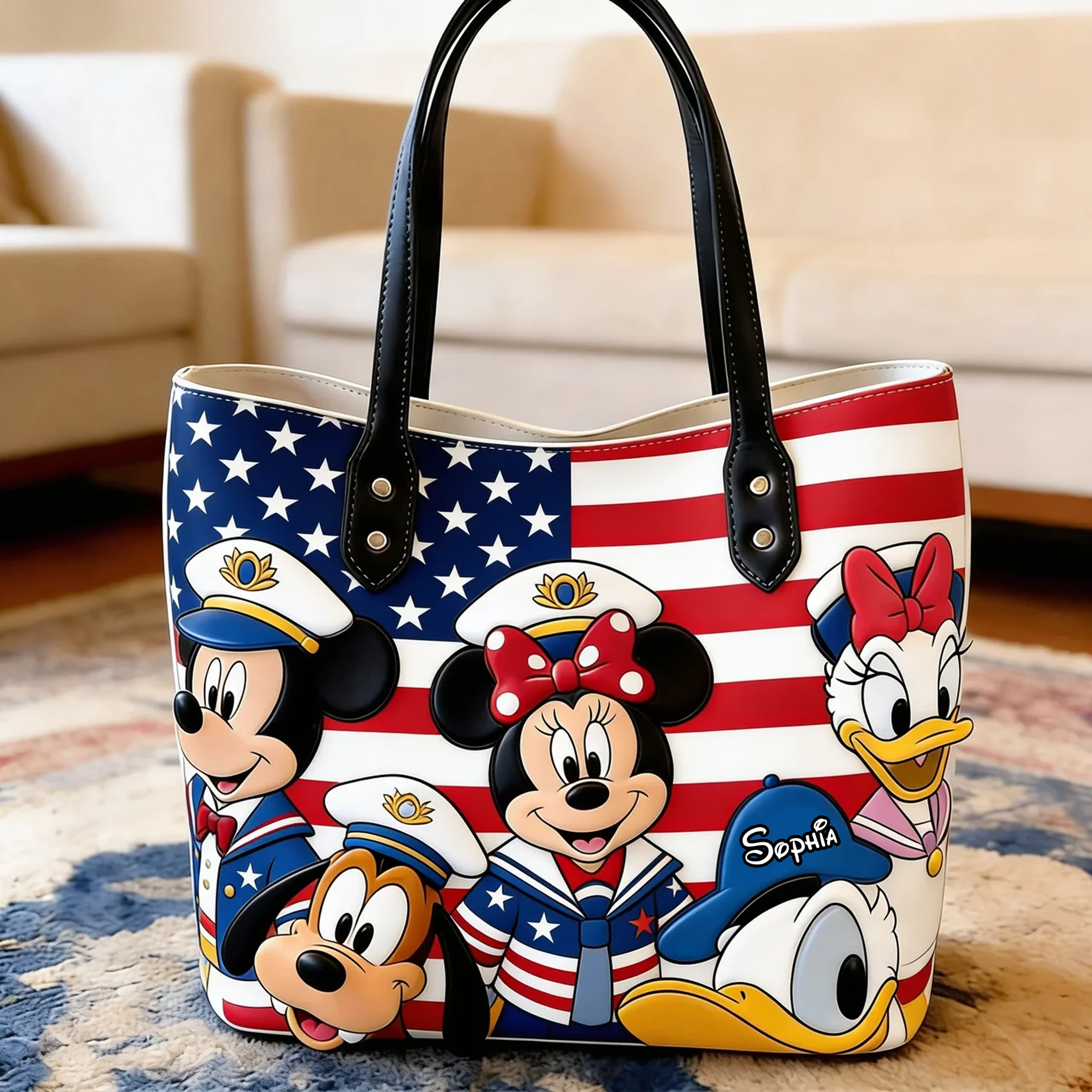 MkMo Magic Mouse With Friends Celebrate 250 Years Of America - Personalized Tote Bag - Gift For Fan Movies HH01