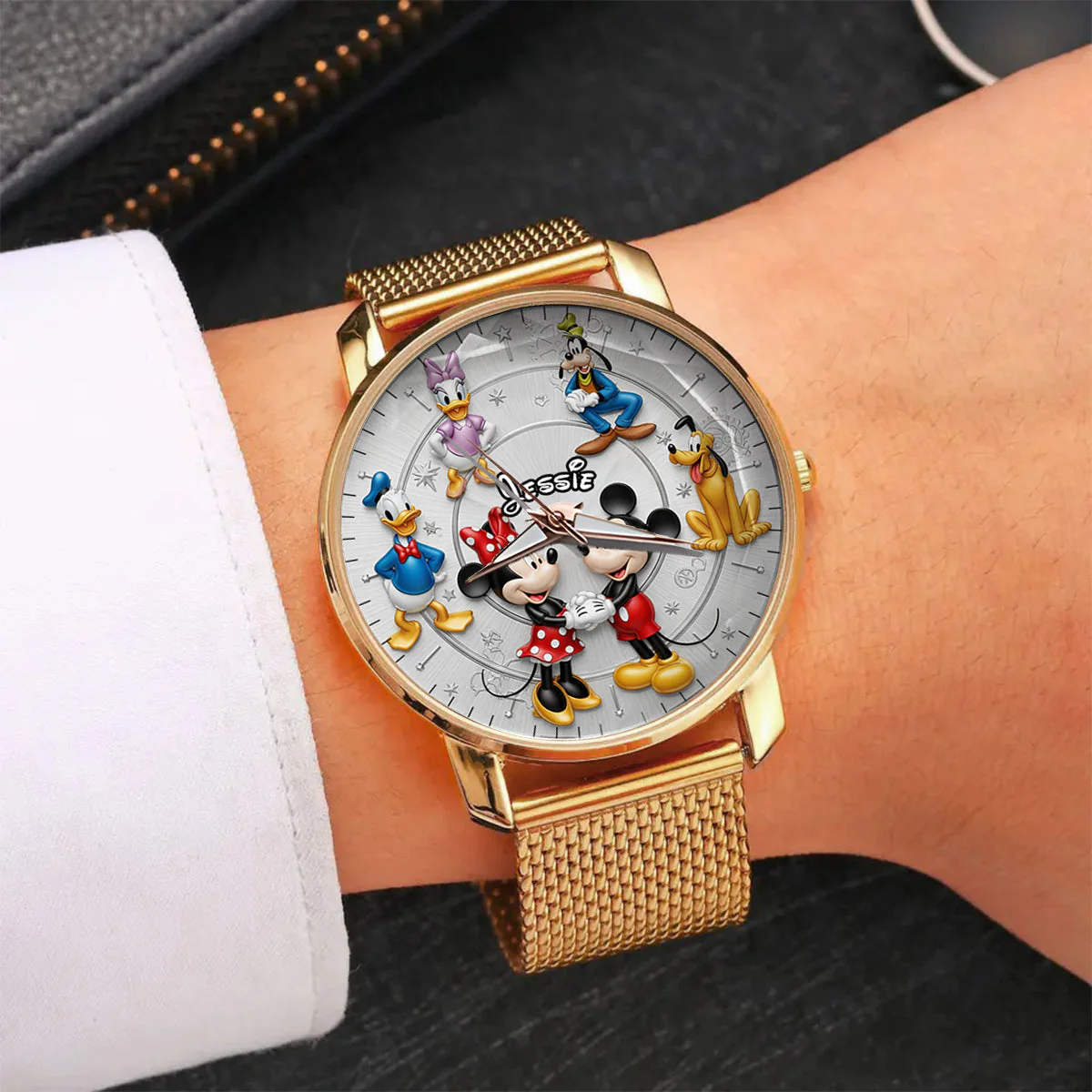 MkMo Magic Mouse With Friends - Personalized Women Hand Watch - Gift For Her, Movie Fans HH01 - Image 2