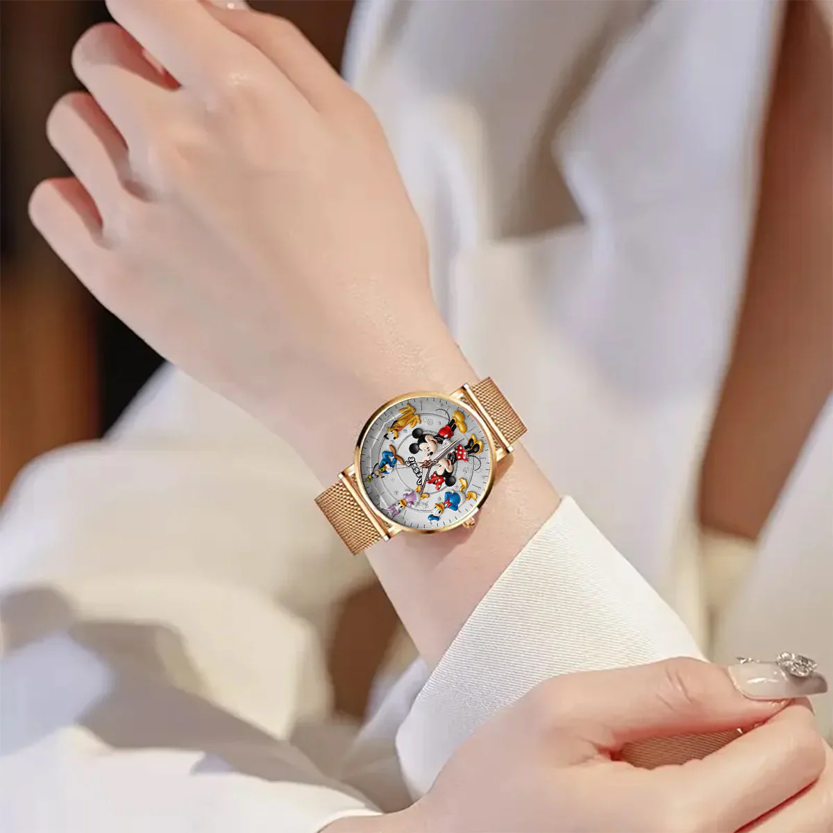 MkMo Magic Mouse With Friends - Personalized Women Hand Watch - Gift For Her, Movie Fans HH01 - Image 3