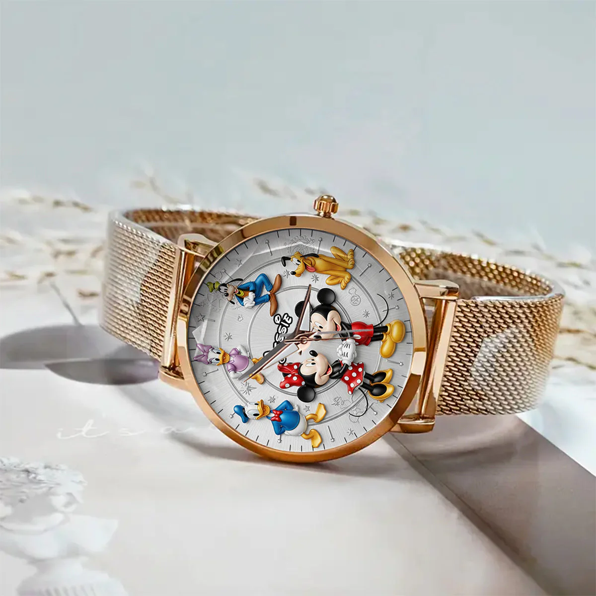 MkMo Magic Mouse With Friends - Personalized Women Hand Watch - Gift For Her, Movie Fans HH01 - Image 5