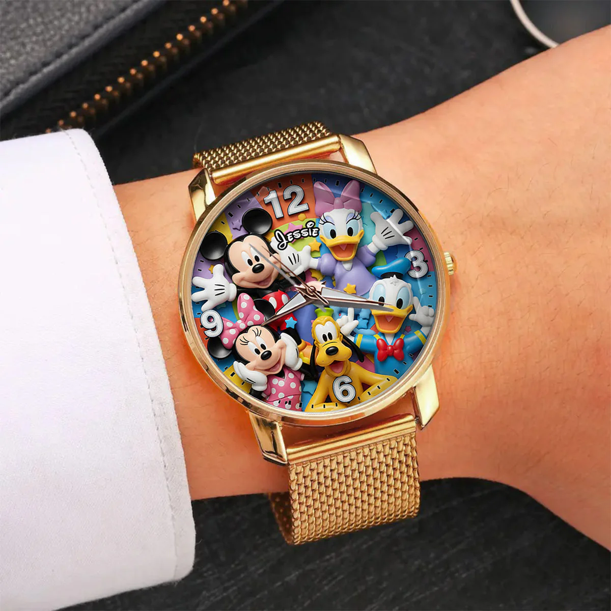 MkMo Magic Mouse With Friends - Personalized Women Hand Watch - Gift For Her, Movie Fans HH01 - Image 2