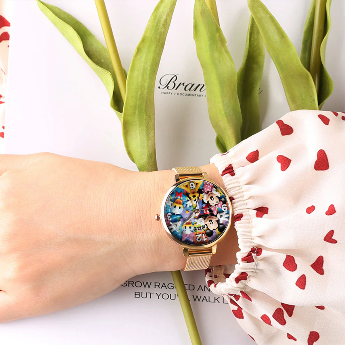 MkMo Magic Mouse With Friends - Personalized Women Hand Watch - Gift For Her, Movie Fans HH01 - Image 3