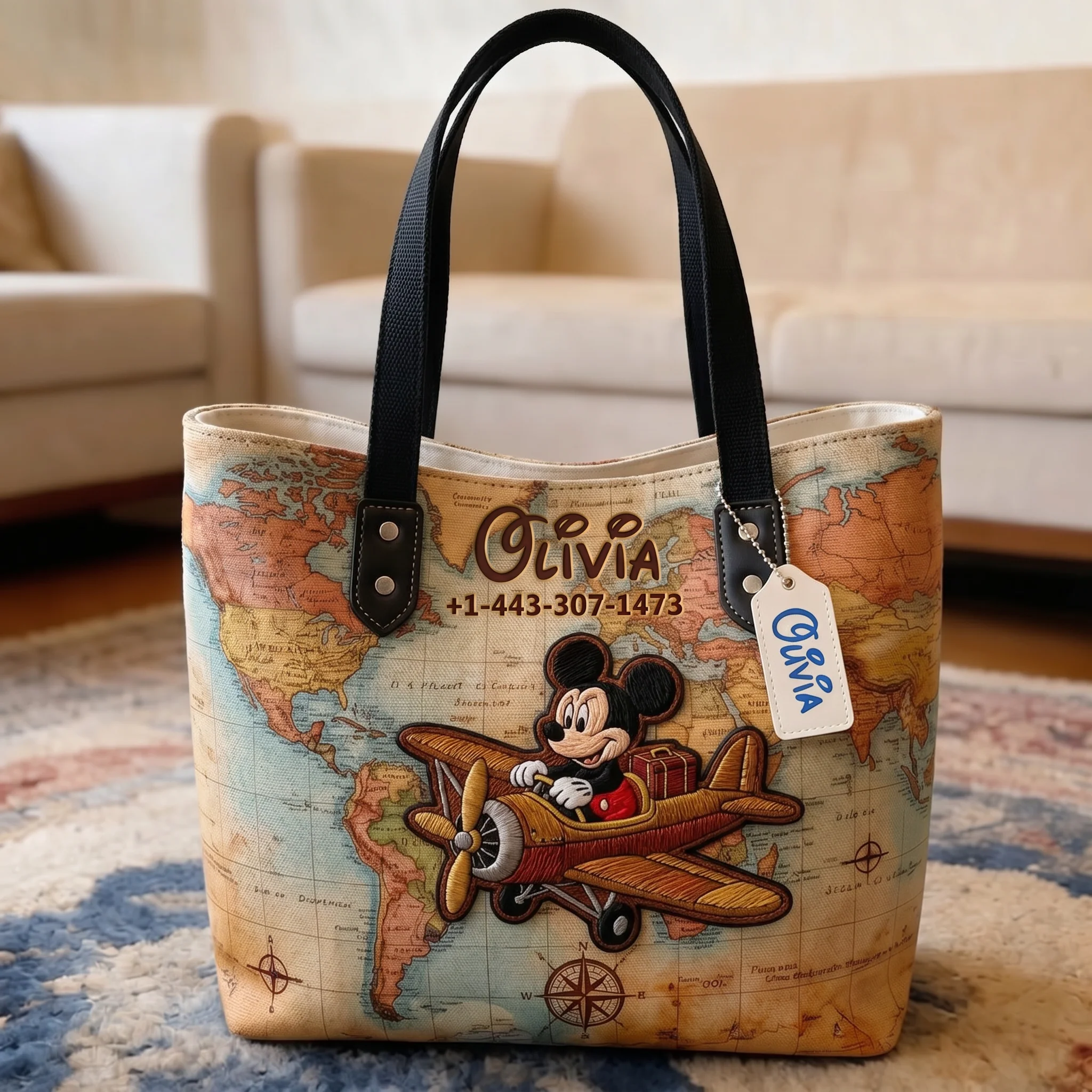 MkMo Traveling With Funny Friends - Personalized Tote Bag - Gift For Movie Fans - Image 4