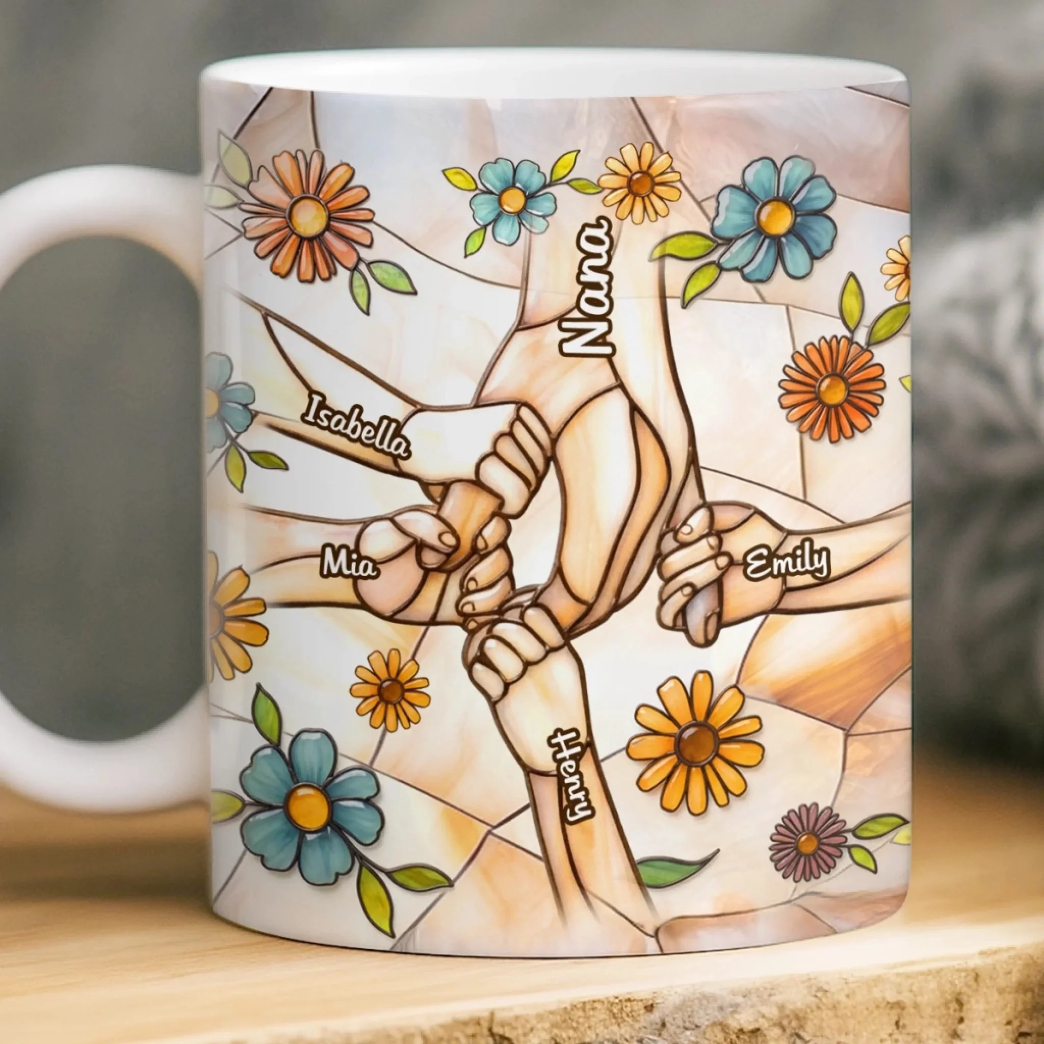 Mom Love Sparkle Every Day - Personalized Mug - Gift For Mom, Grandma HN02