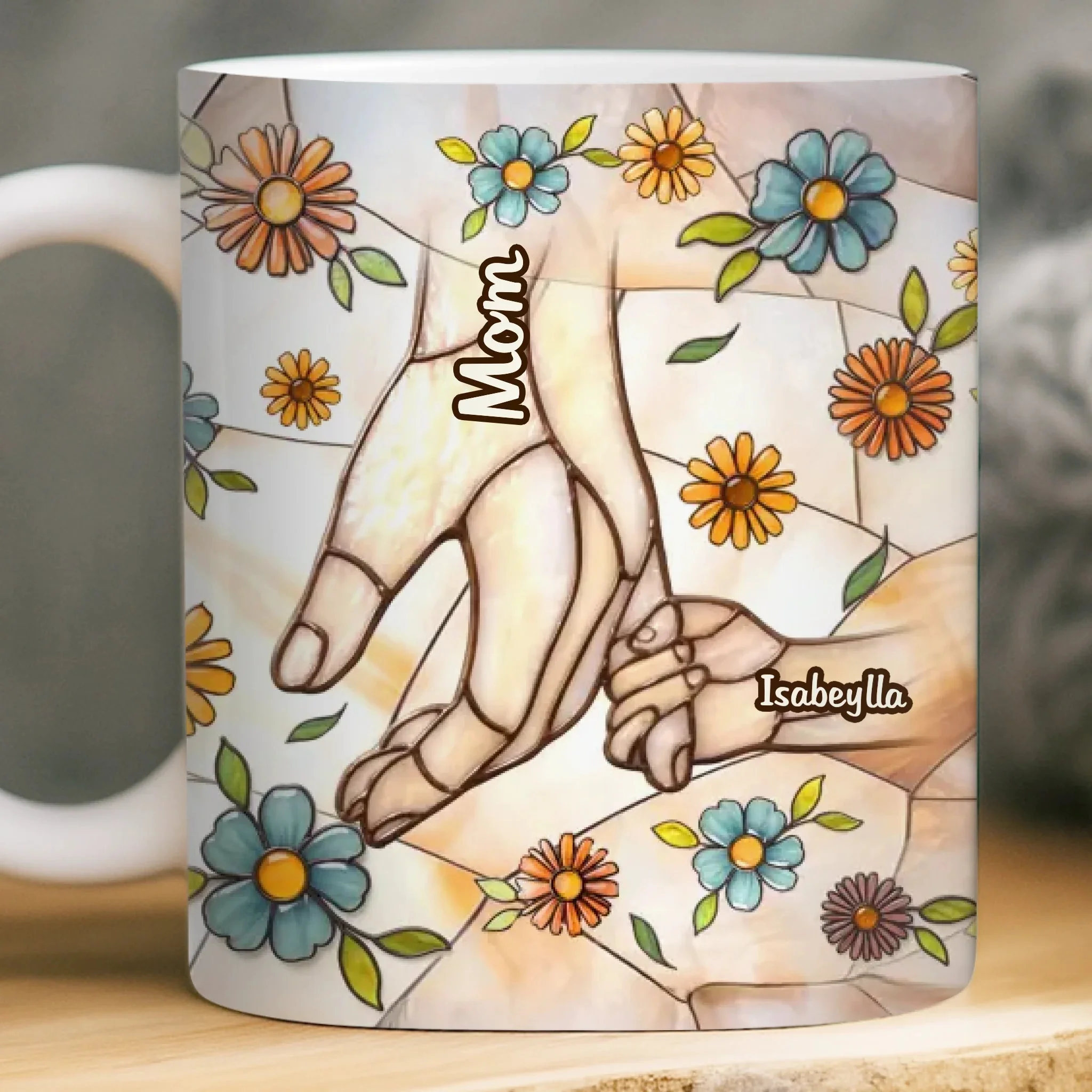 Mom Love Sparkle Every Day - Personalized Mug - Gift For Mom, Grandma HN02 - Image 2