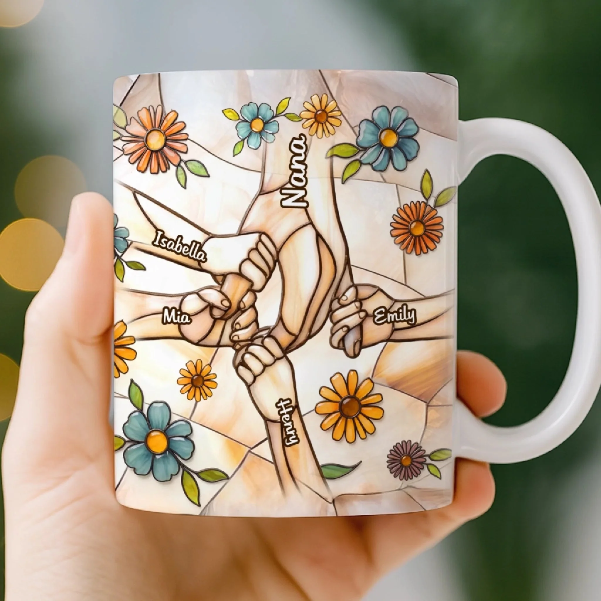 Mom Love Sparkle Every Day - Personalized Mug - Gift For Mom, Grandma HN02 - Image 3