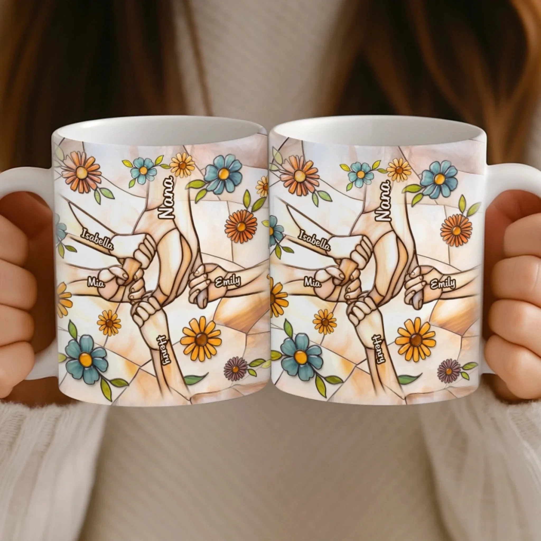 Mom Love Sparkle Every Day - Personalized Mug - Gift For Mom, Grandma HN02 - Image 4