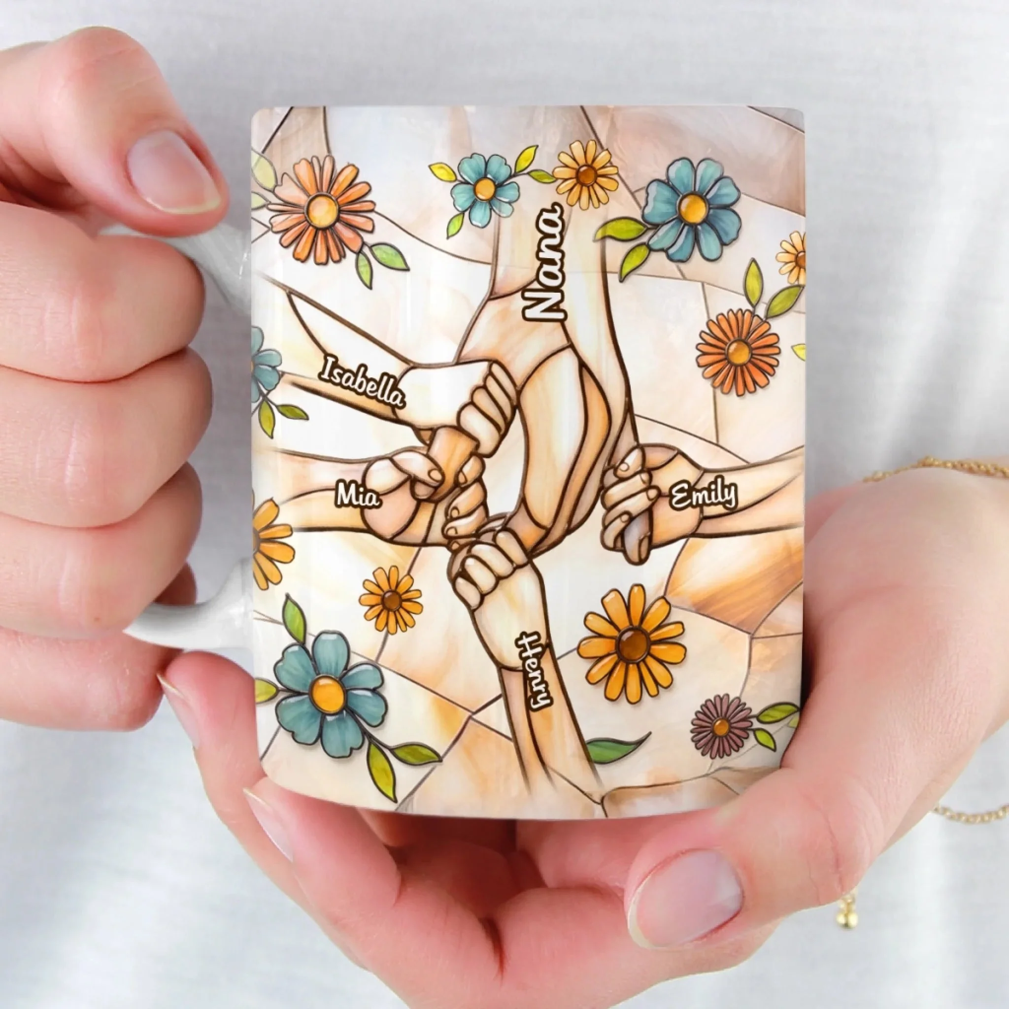 Mom Love Sparkle Every Day - Personalized Mug - Gift For Mom, Grandma HN02 - Image 5