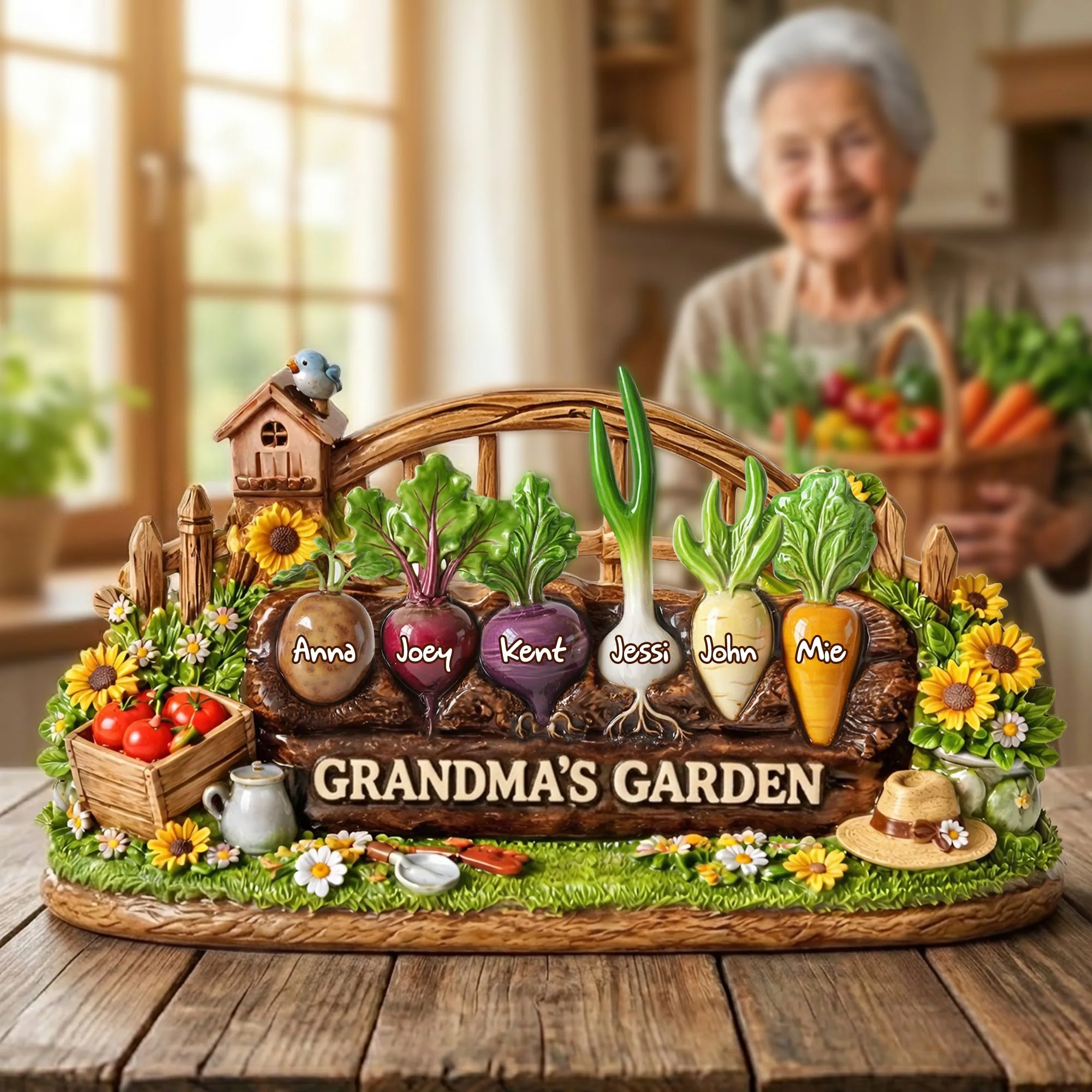 Mommy's Garden - Personalized Acrylic Plaque - Gift For Mother, For Grandma VD01 - Image 4