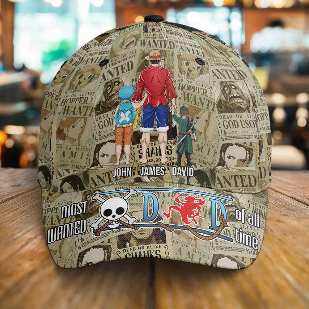 Most Wanted Dad OnPi Pirate Adventure - Personalized Classic Cap - Anime Gift for Dad, Father's Day | CL11 - Image 2