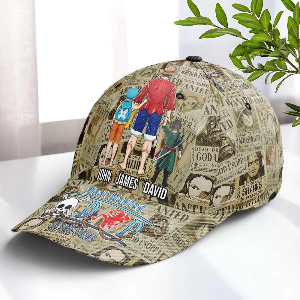 Most Wanted Dad OnPi Pirate Adventure - Personalized Classic Cap - Anime Gift for Dad, Father's Day | CL11 - Image 3