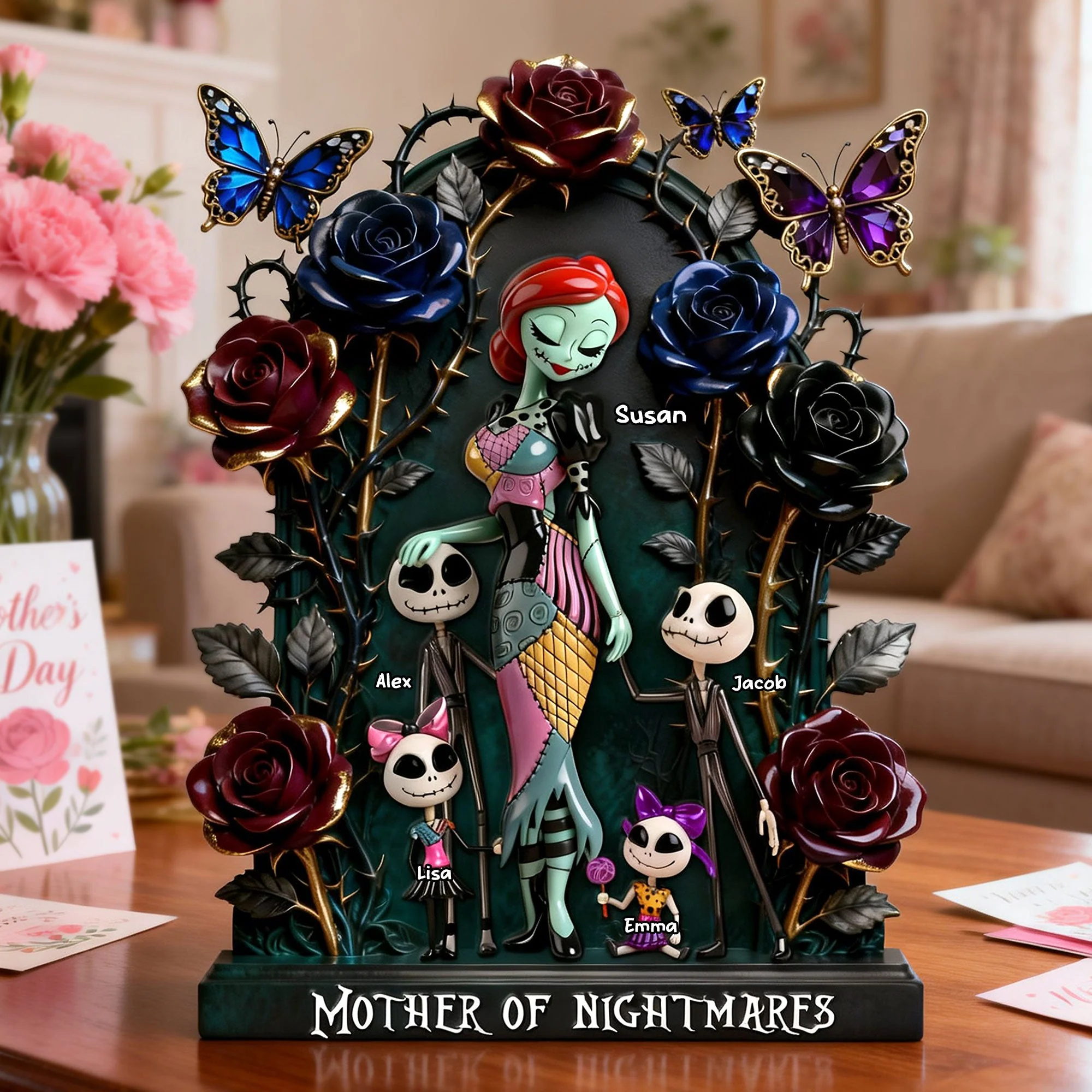 Mother Of Spooky - Personalized Acrylic Plaque - Gift For Mother's Day, Christmas, Movie Fans HH01 - Image 3