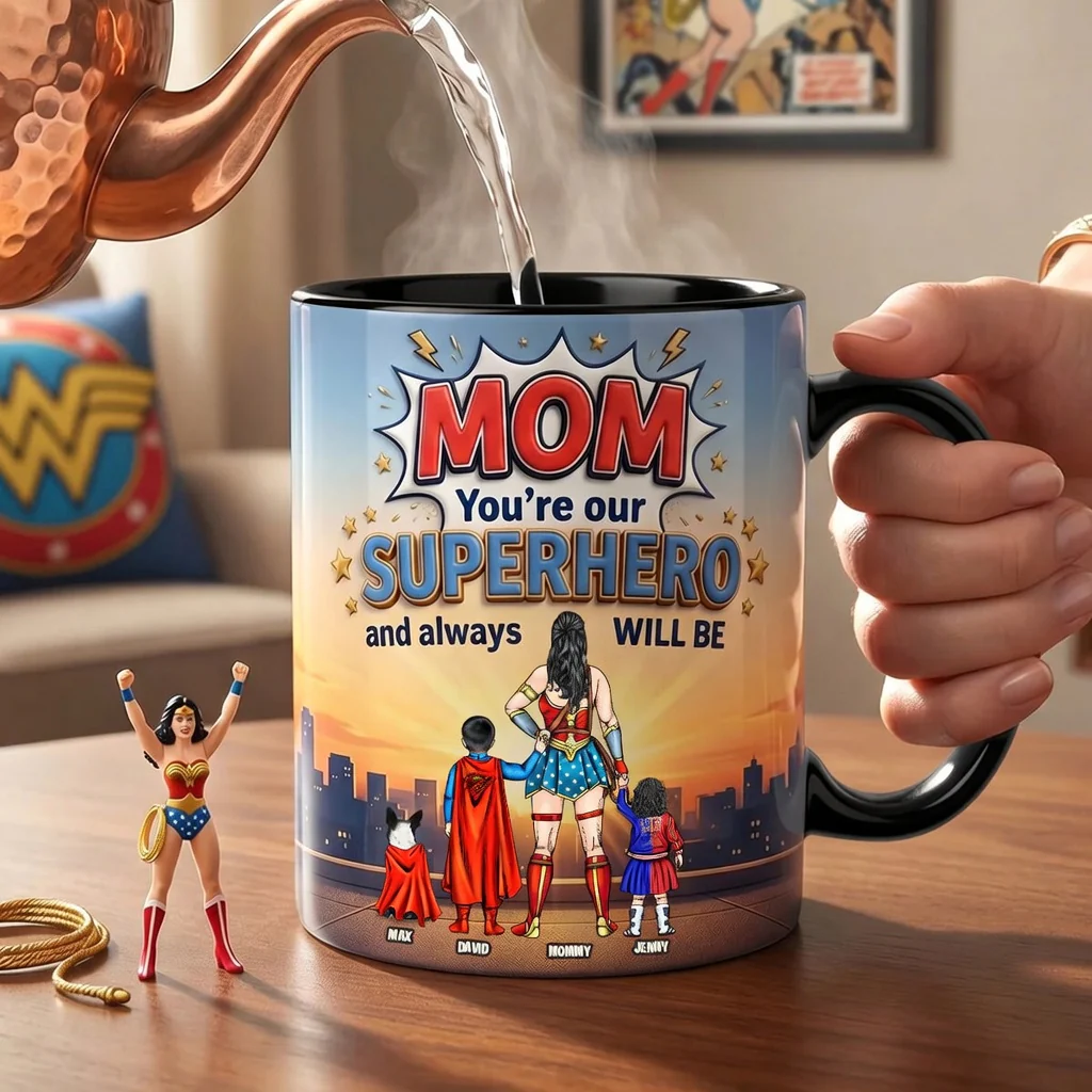 MRVL Fearless Guardian Mom Magic - Personalized Accent Mug - Gift For Mom - Image 4