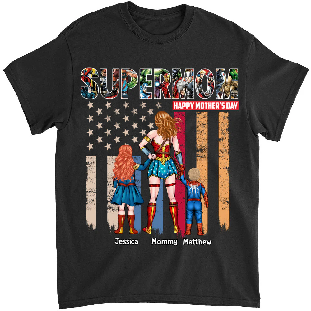 MRVL SuperMom Happy Mother's Day - Personalized Shirt - Gift For Mom - Image 2