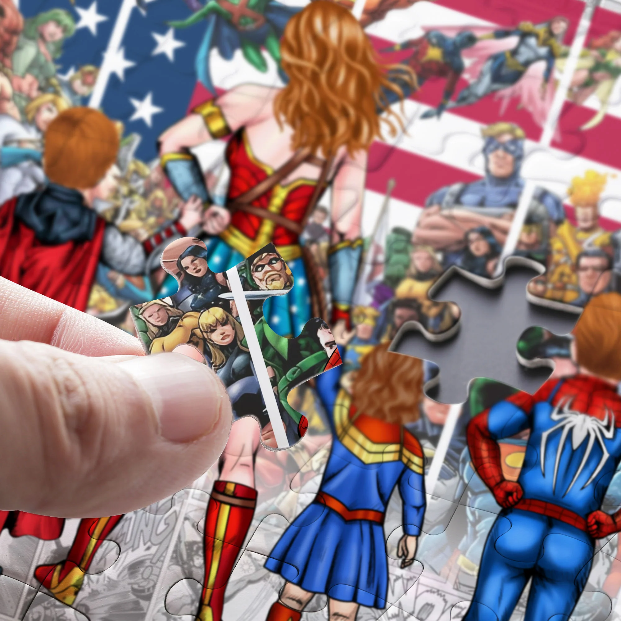 MRVL SuperMom With Kids - Personalized Puzzle - Gift For Mom - Image 5