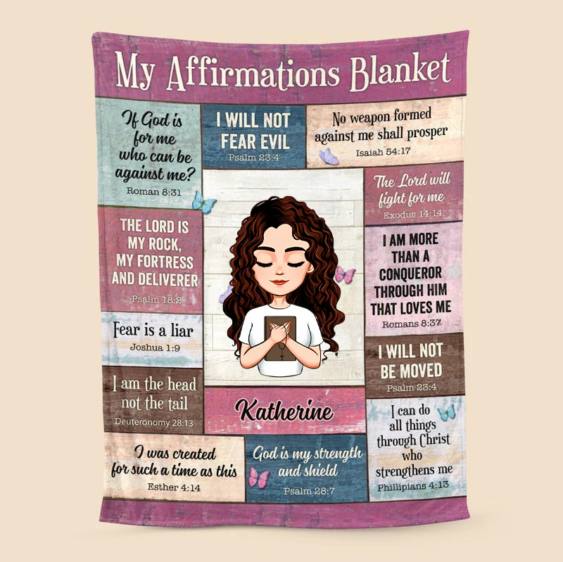 My Affirmations - Personalized Blanket - Meaningful Gift For Birthday TD118 - Image 4