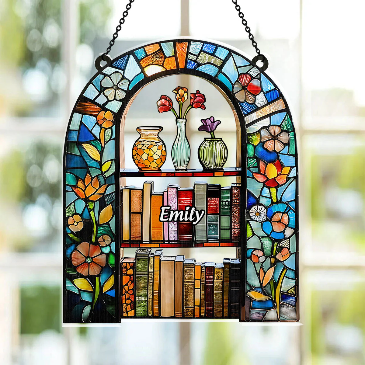 My Dream Bookshelf - Personalized Window Hanging Suncatcher