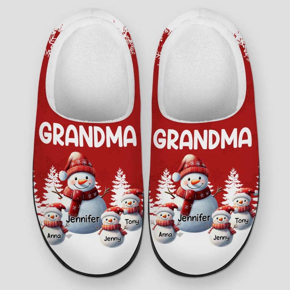 My Grandkids Call Me Grandma - Personalized Slippers - Christmas Gift For Family, Grandma HH01