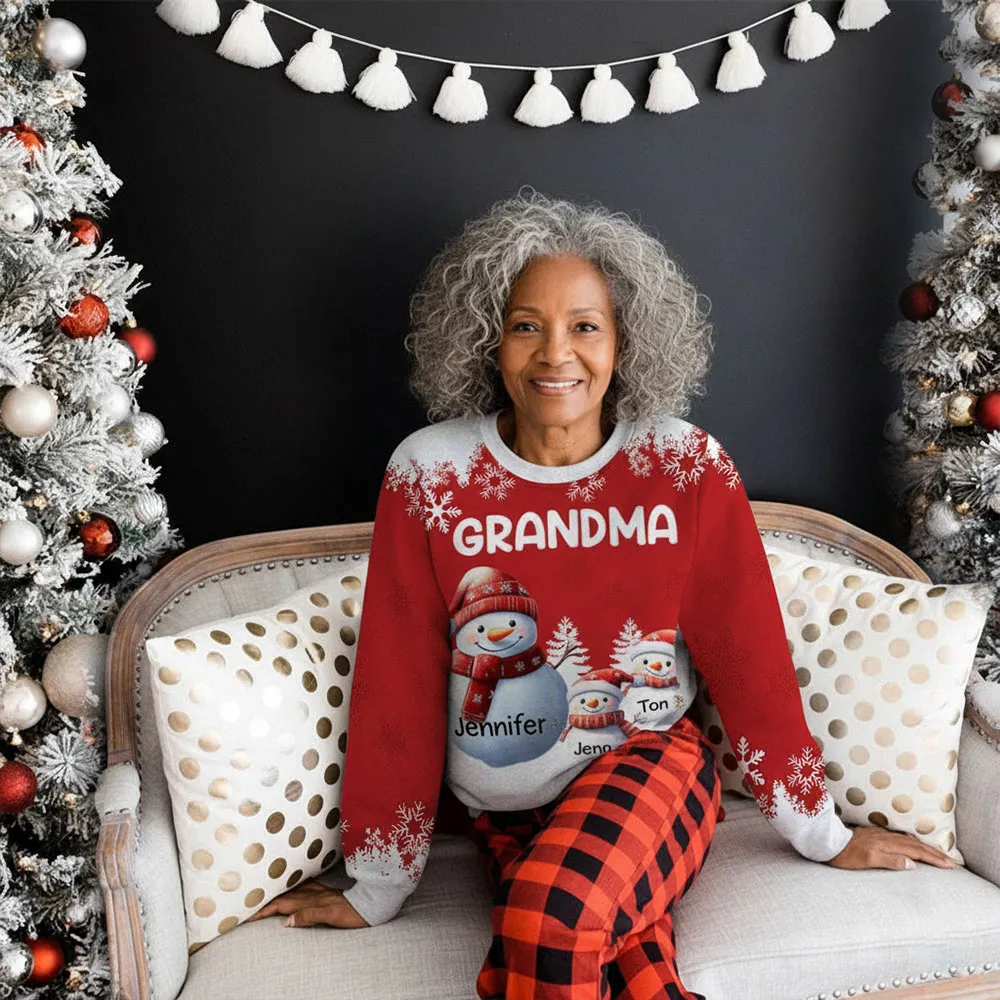 My Grandkids Call Me Grandma - Personalized Ugly Sweater - Christmas Gift For Family, Grandma HH01 - Image 4