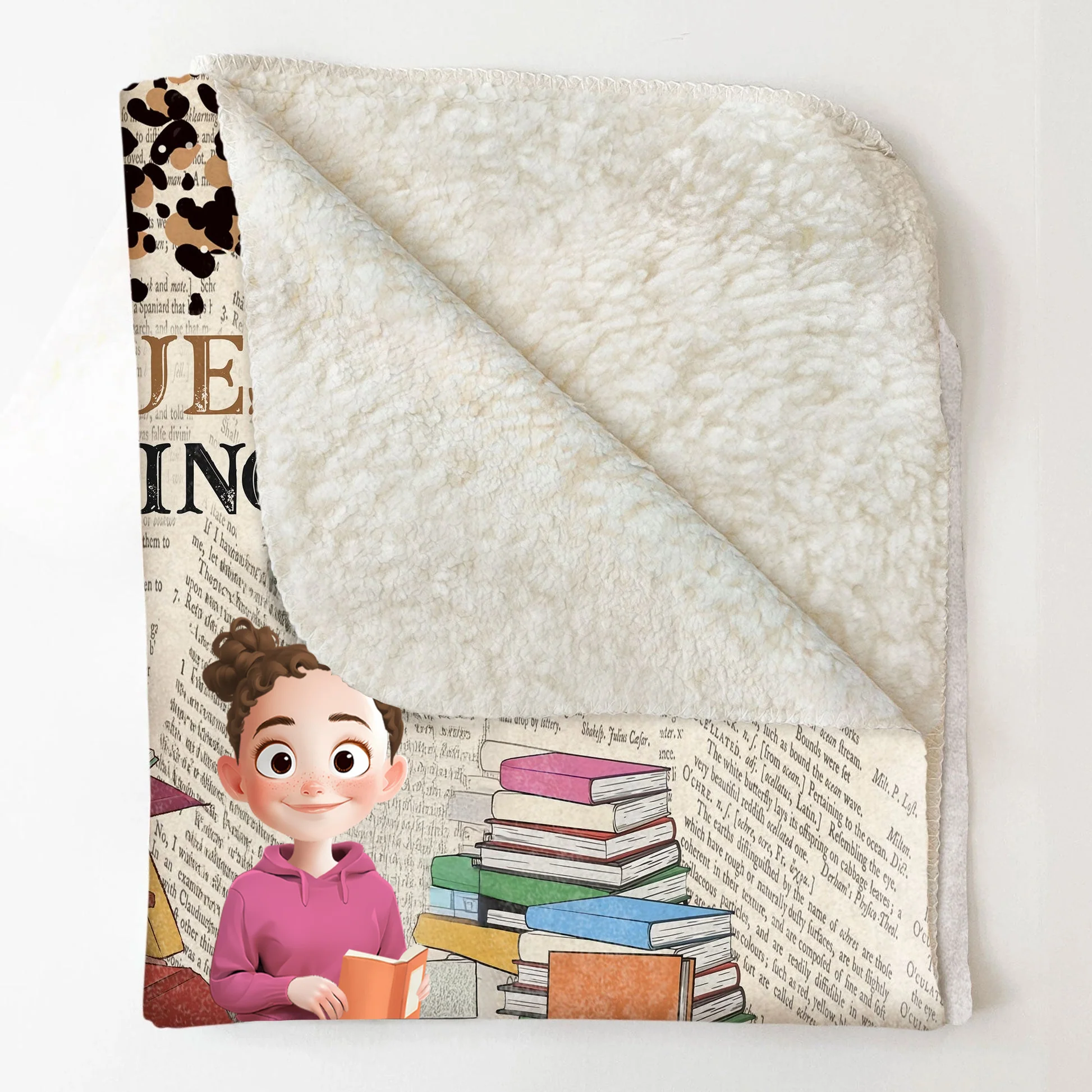 My Reading Blanket - Personalized Blanket | CLB1 - Image 2
