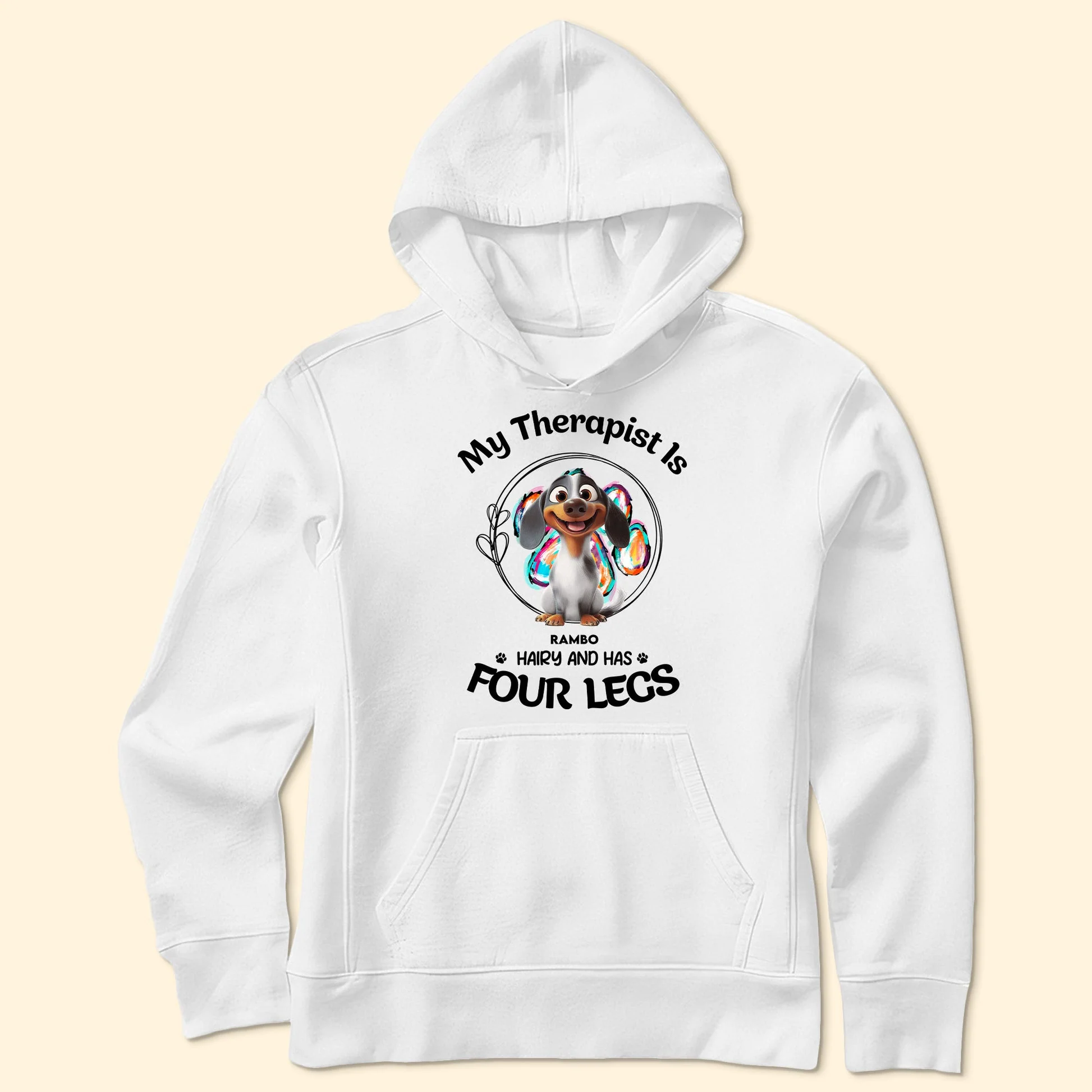 My Therapist Has Four Legs - Personalized Shirt - Gift for Pet Owners, Pet Lovers, Dog Mom, Dog Dad | CLP15. Ver4 - Image 6