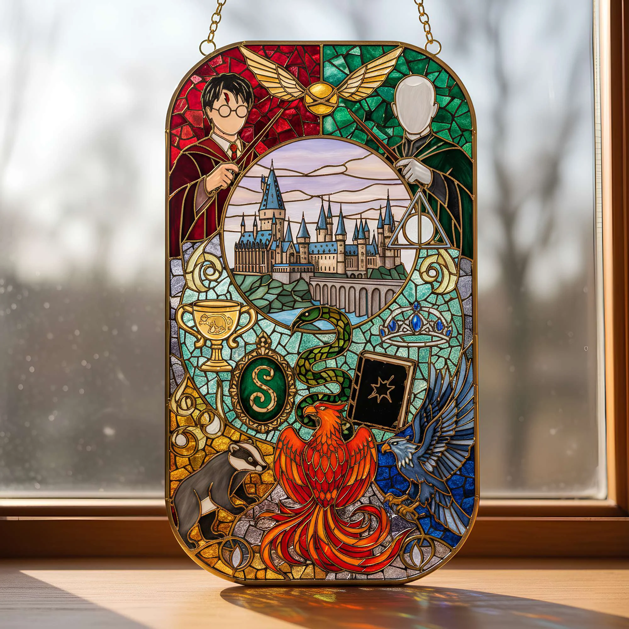 Mystic Realm - Personalized Window Hanging Suncatcher - Gift For Fantasy Lovers NL122 - Image 4